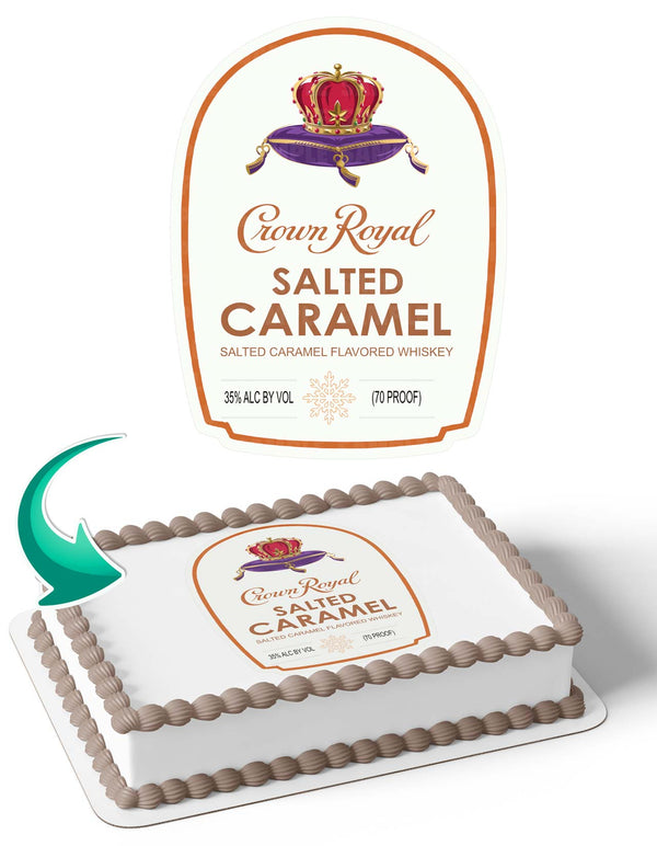 Crown Royal Salted Caramel Edible Cake Toppers