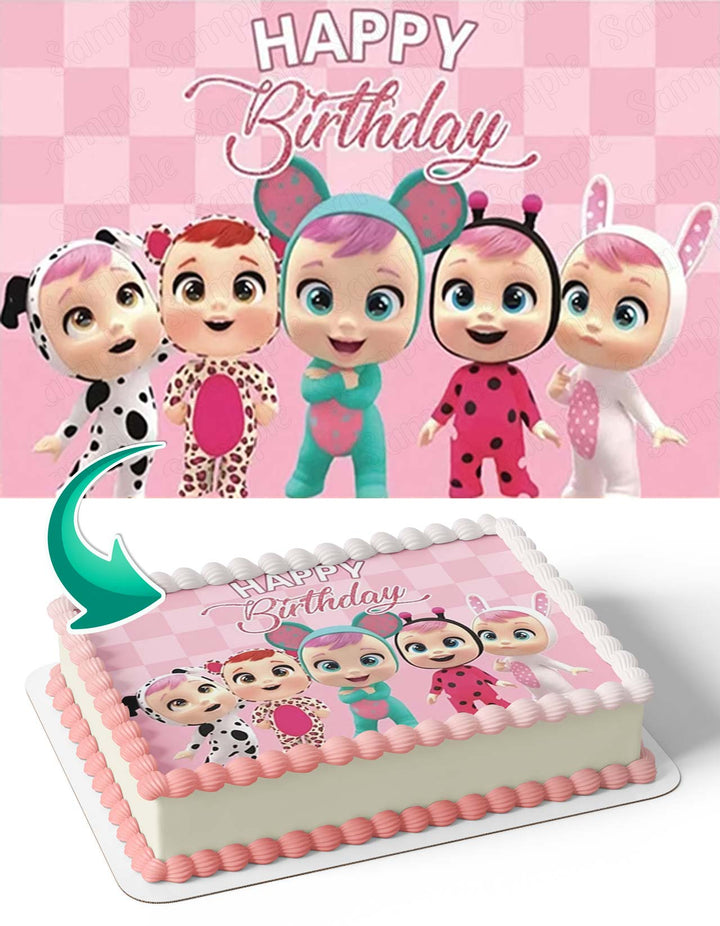 CryBabiesMagicTearsGirlPinkCBMT Edible Cake Toppers