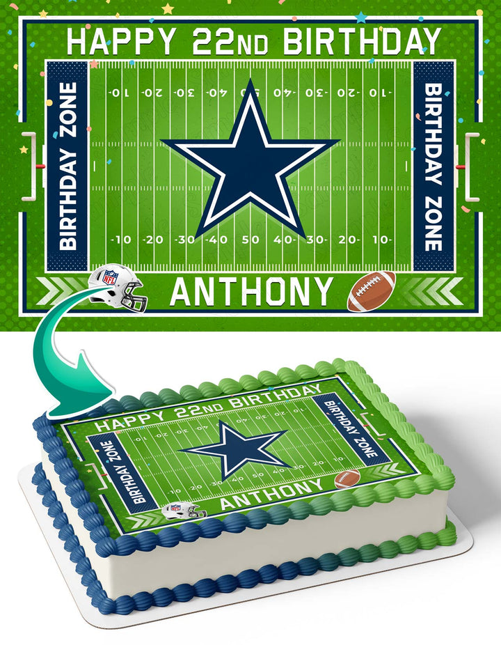 Dallas Cowboys Edible Cake Toppers