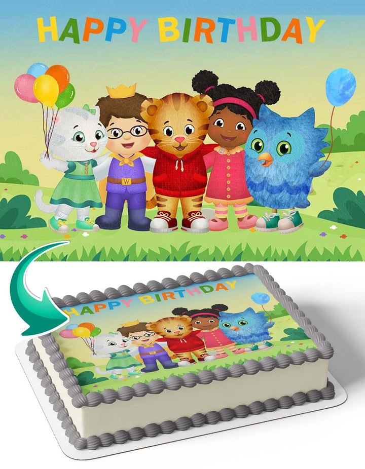 Daniel Tiger Friends DT Edible Cake Toppers