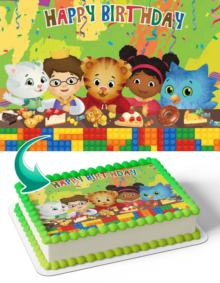 Daniel Tigers Neighborhood FriendsDTF Edible Cake Toppers