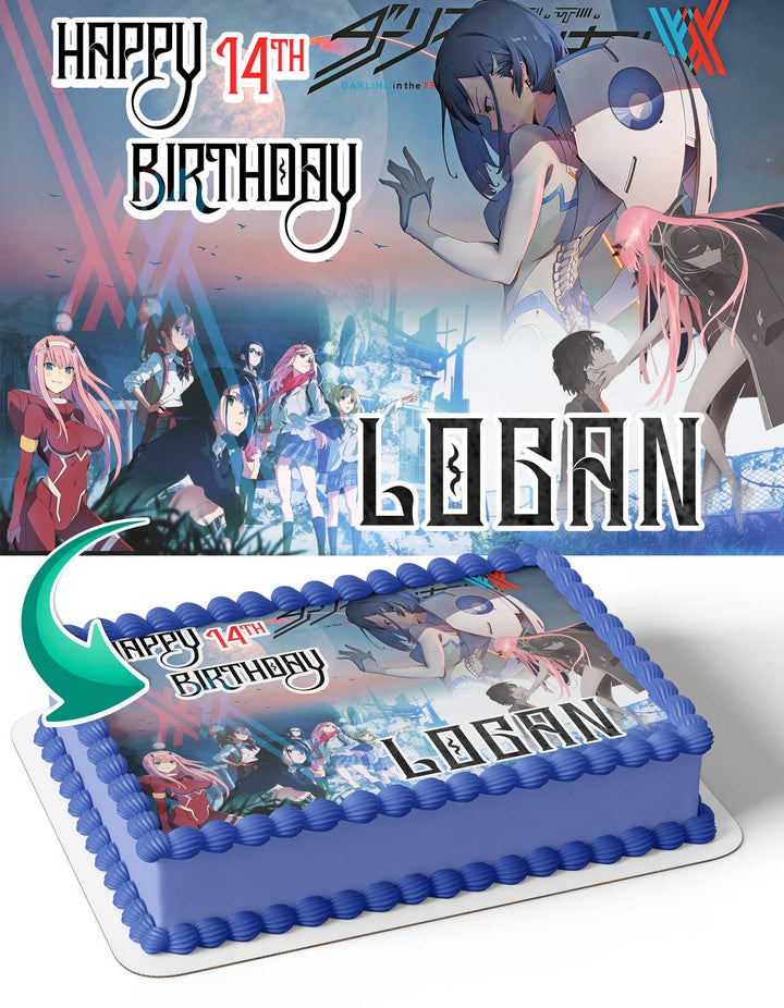 Darling in the Franxx Edible Cake Toppers