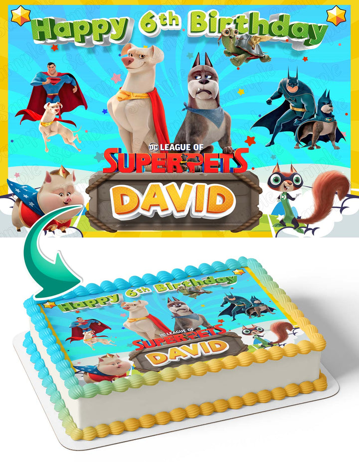 DC League of SuperPets Edible Cake Toppers