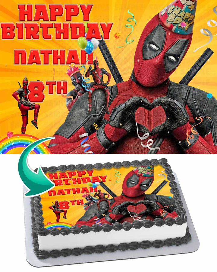 Deadpool Edible Cake Toppers