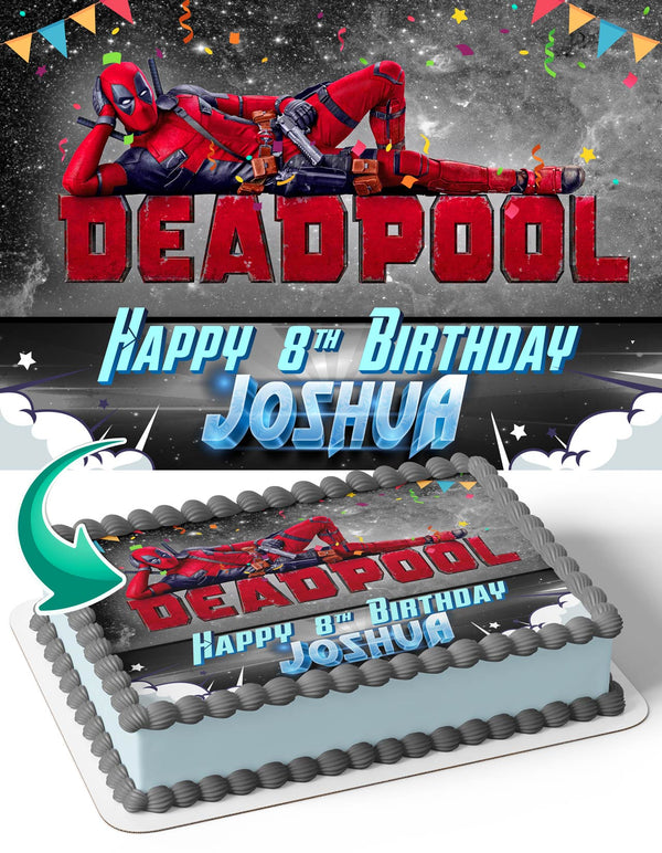 DeadPool DP1 Edible Cake Toppers