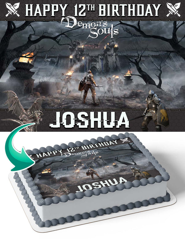 Demon Souls Video Game PS5 Edible Cake Toppers