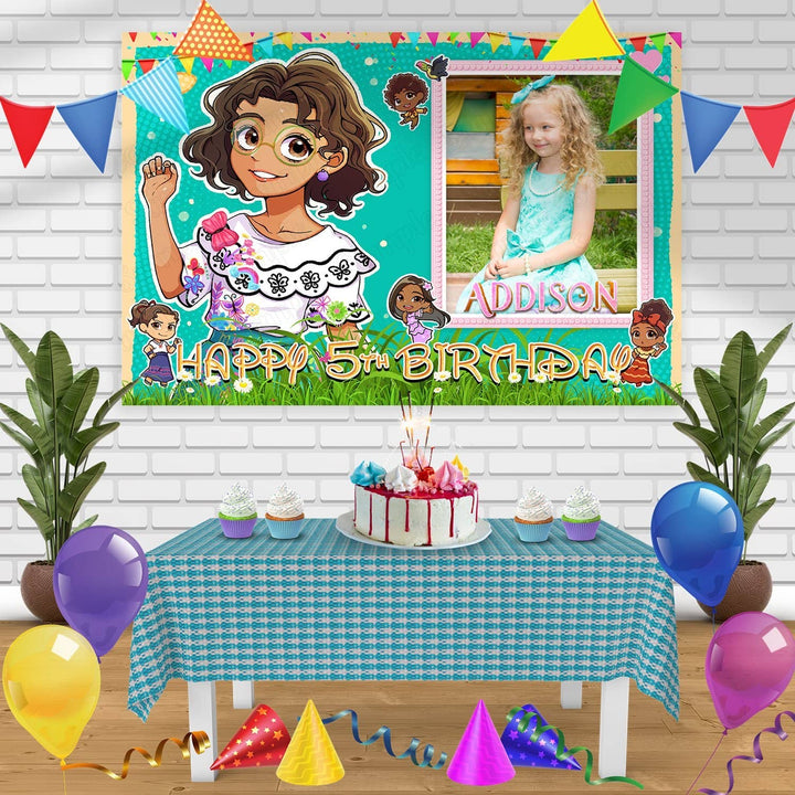 Disney Encanto Frame V2 Birthday Banner Personalized Party Backdrop Decoration