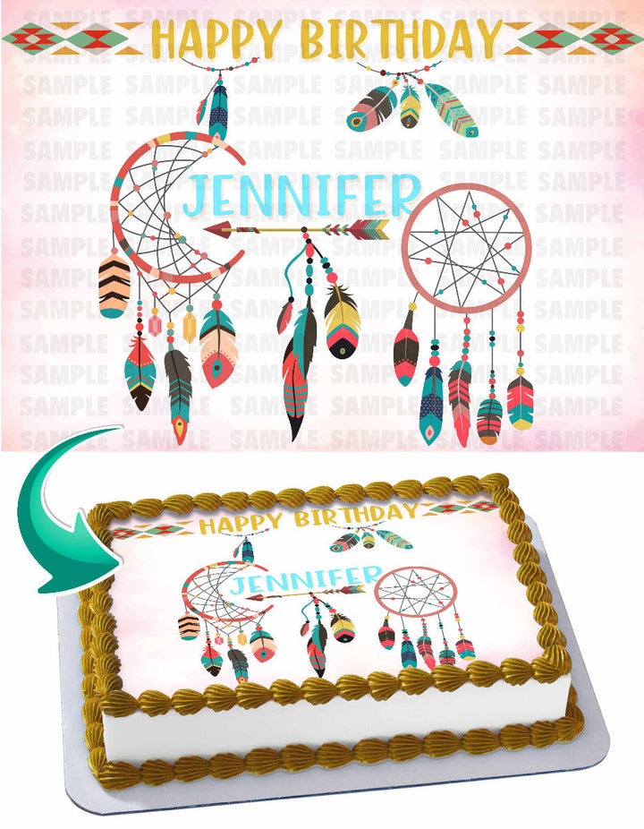 Dream Catcher Bojo Edible Cake Toppers