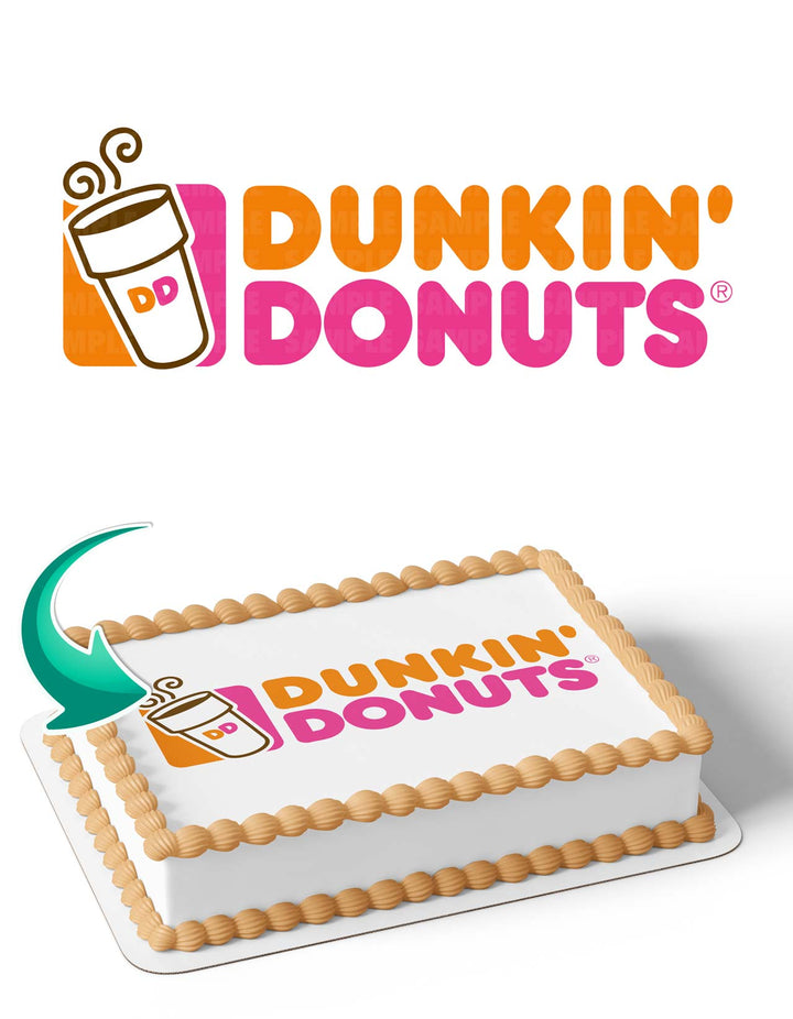 Dunkin Donuts Edible Cake Toppers