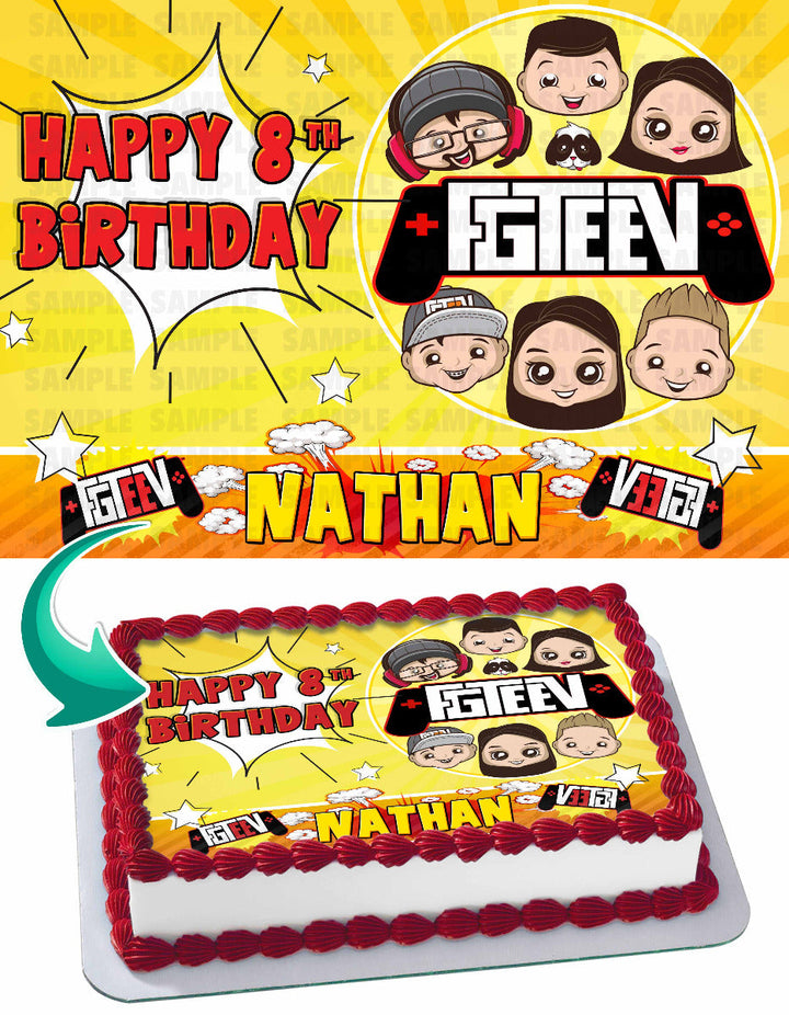 FGTeeV Edible Cake Toppers