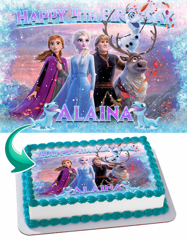 Frozen Edible Cake Toppers