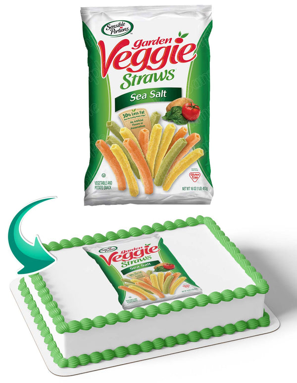 Garden Veggie Straws Cake Deco Wrap Edible Cake Toppers