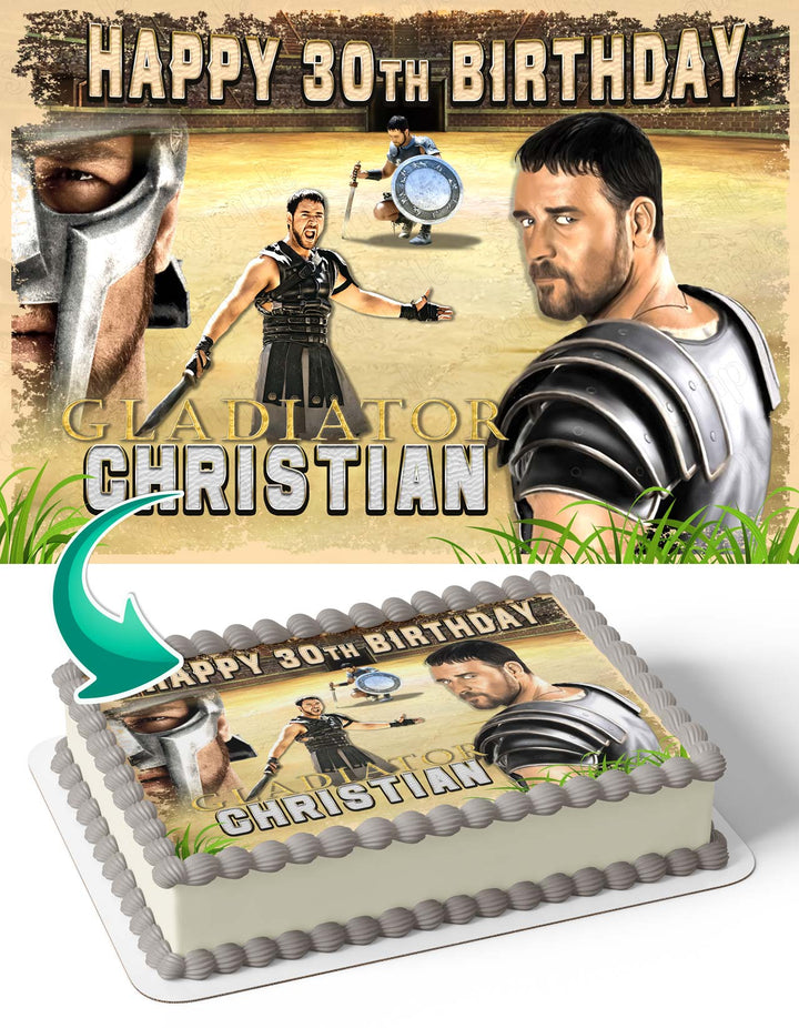 Gladiator Movie Edible Cake Toppers