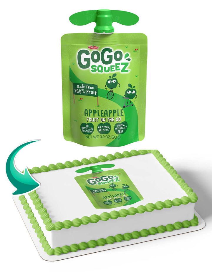 GoGo squeeZ Cake Deco Wrap Edible Cake Toppers