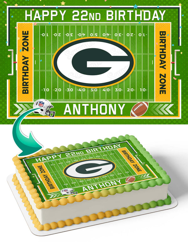 Green Bay Packers Edible Cake Toppers