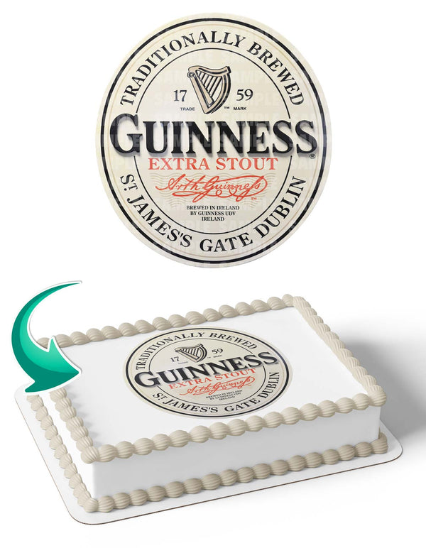 Guinness Beer Drink Edible Cake Toppers