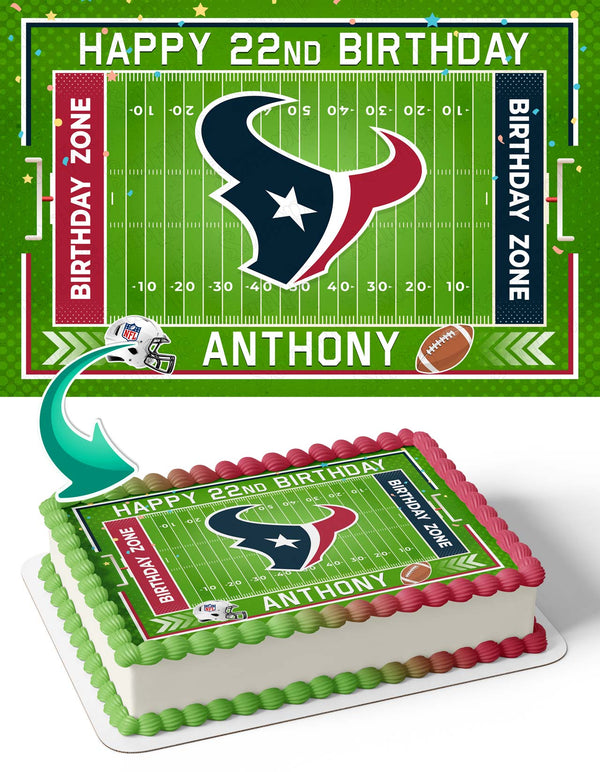 Houston Texans Edible Cake Toppers