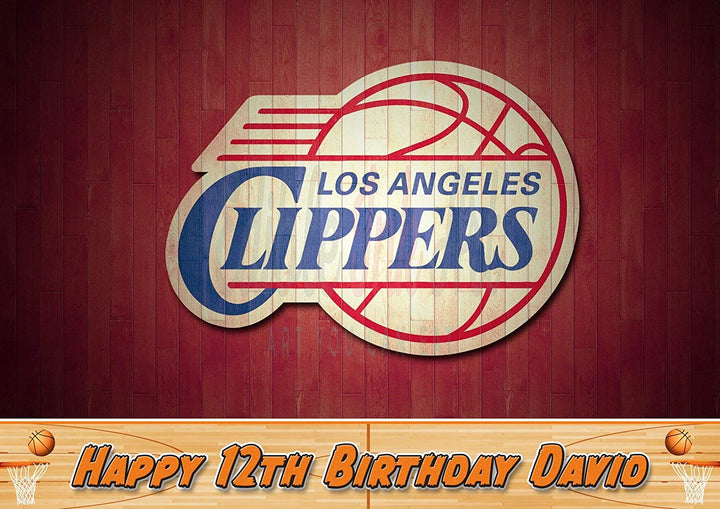 Los Angeles Clippers Basketball Edible Cake Toppers
