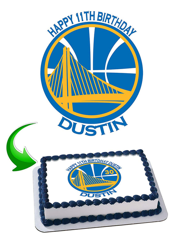 Golden State Warriors Stephen Curry 30 Edible Cake Toppers