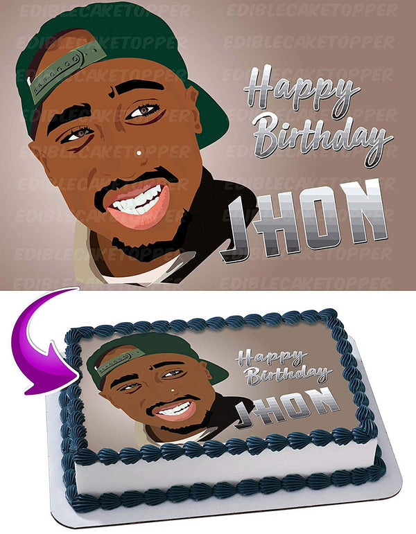 Tupac Shakur 2Pac Edible Cake Toppers