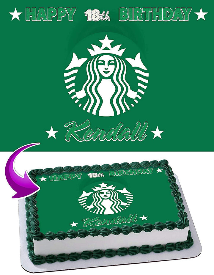 Starbucks Edible Cake Toppers