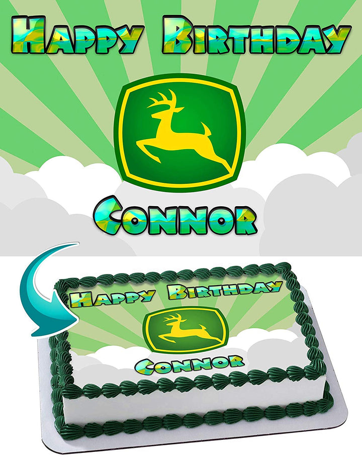 John Deere Edible Cake Toppers