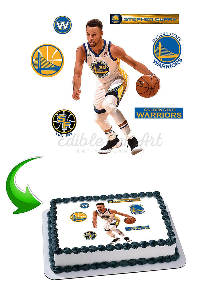 Stephen Curry Edible Cake Toppers