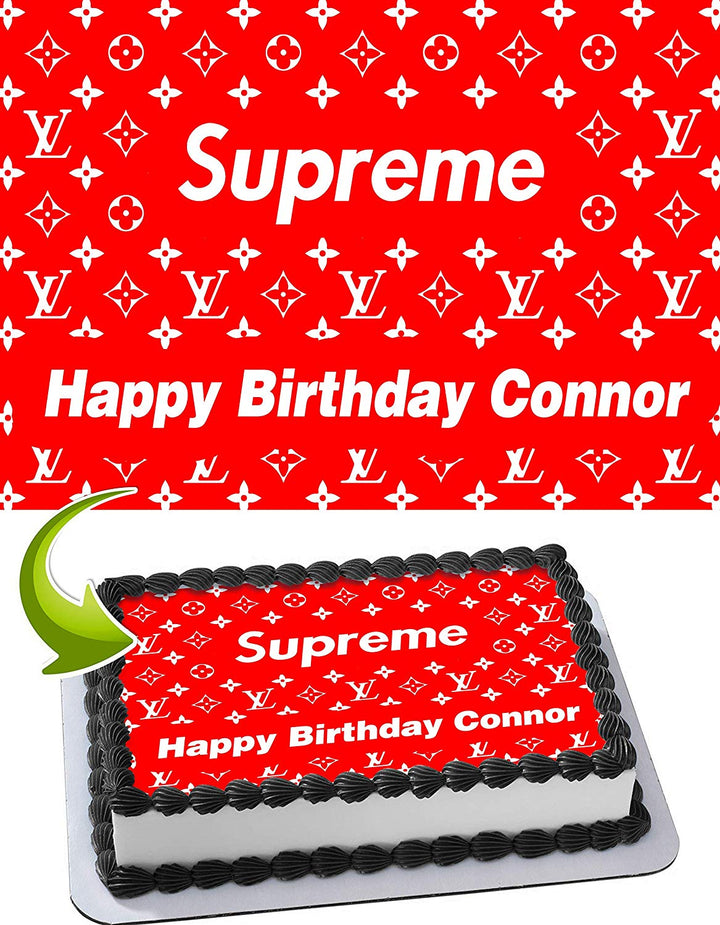 Supreme Louis Vuitton Nike Edible Cake Toppers