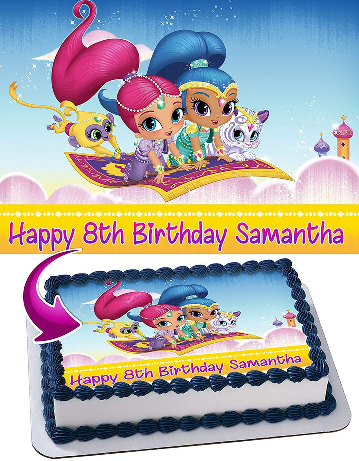 Shimmer and Shine Edible Cake Toppers
