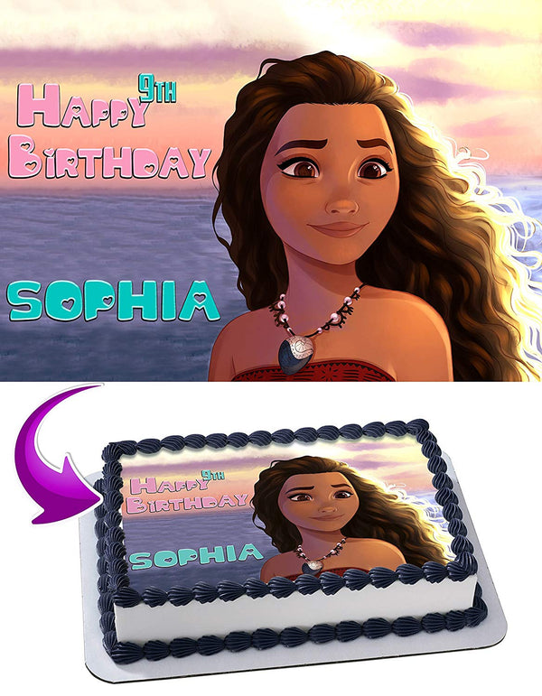 Moana Disney Edible Cake Toppers