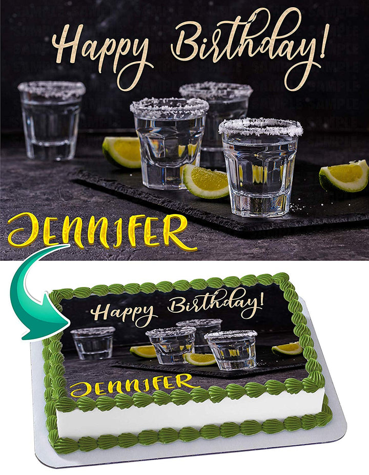 Tequila Edible Cake Toppers