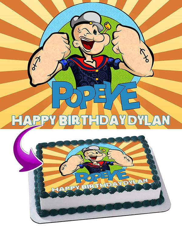 Popeye Edible Cake Toppers