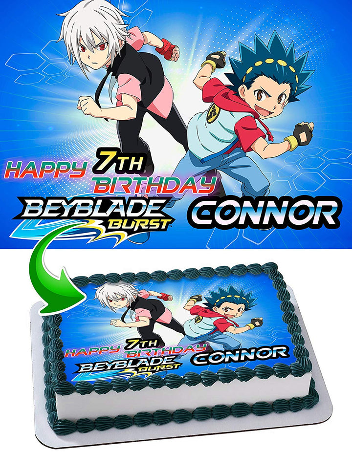 Beyblade Edible Cake Toppers