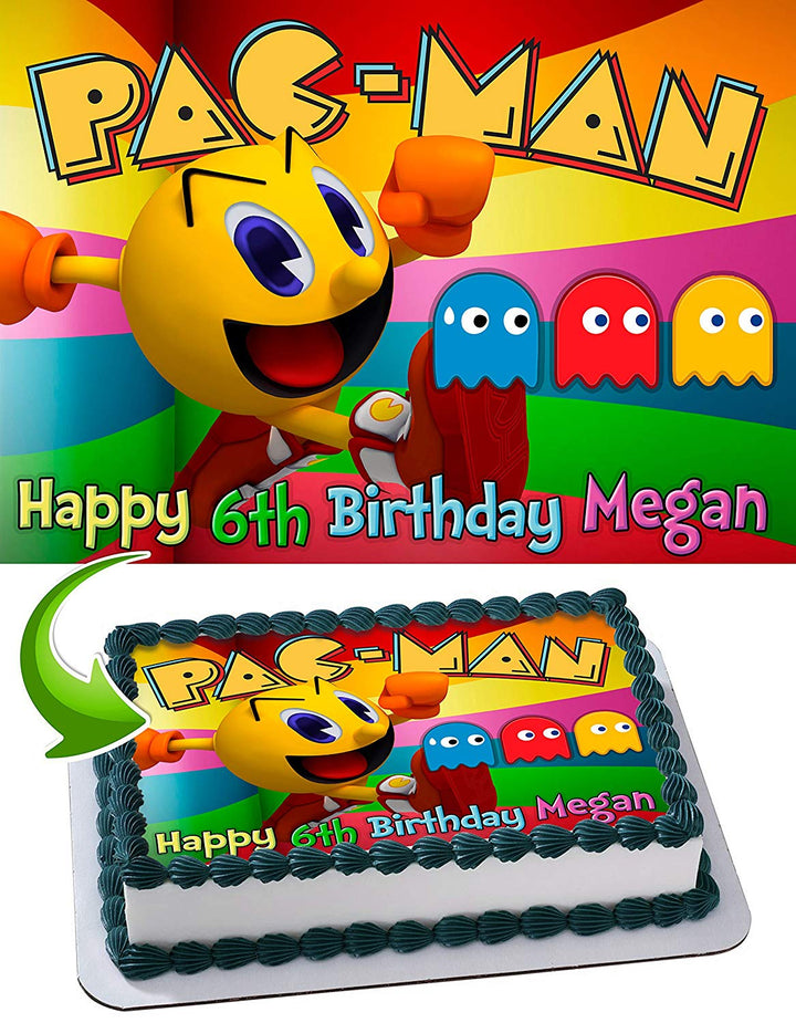 Pacman Edible Cake Toppers