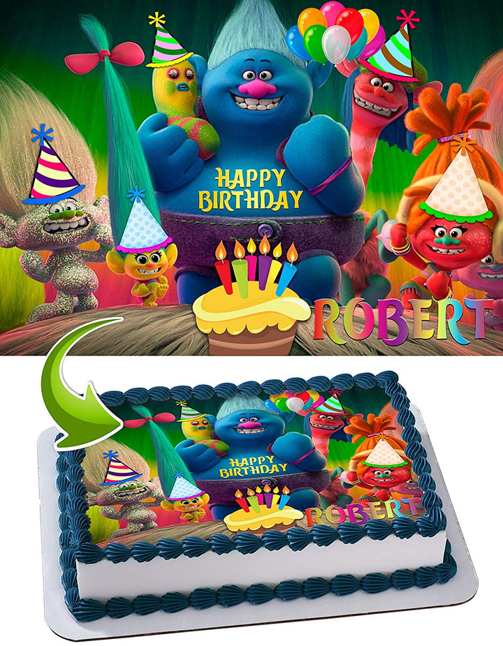 Trolls Edible Cake Toppers