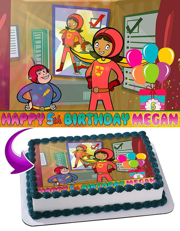 WordGirl Edible Cake Toppers