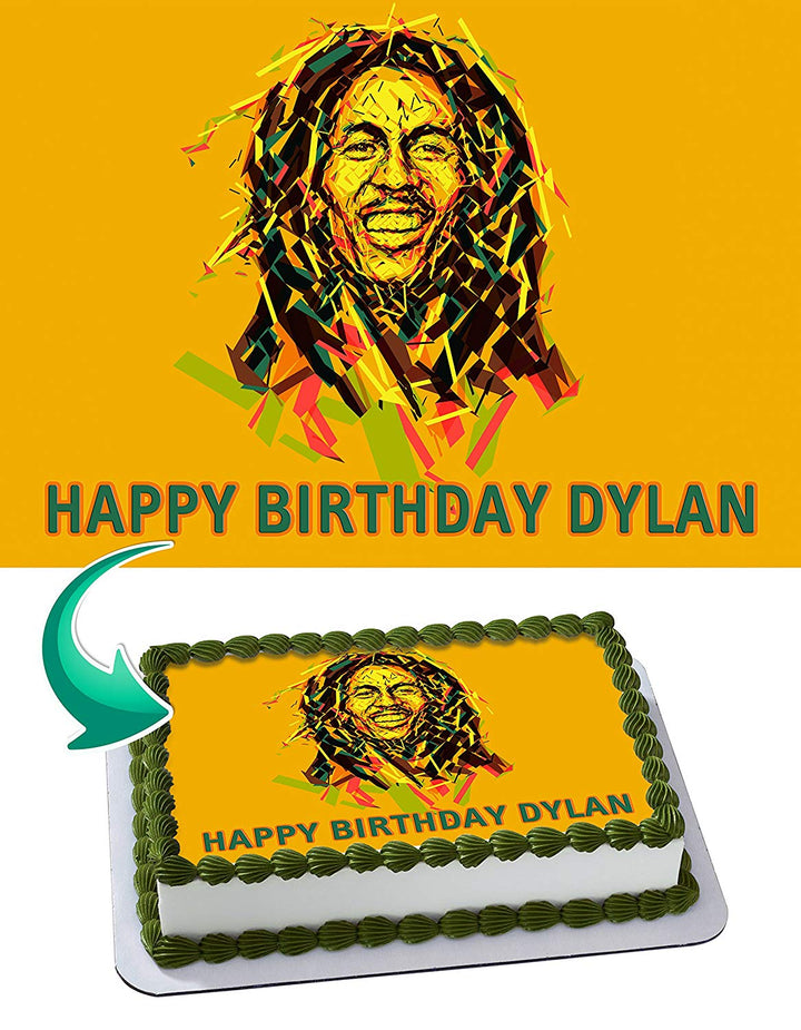 Bob Marley Edible Cake Toppers