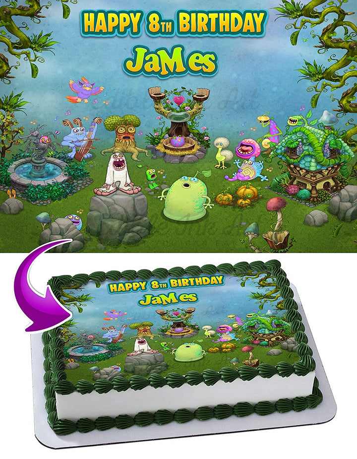My Singing Monsters Edible Cake Toppers