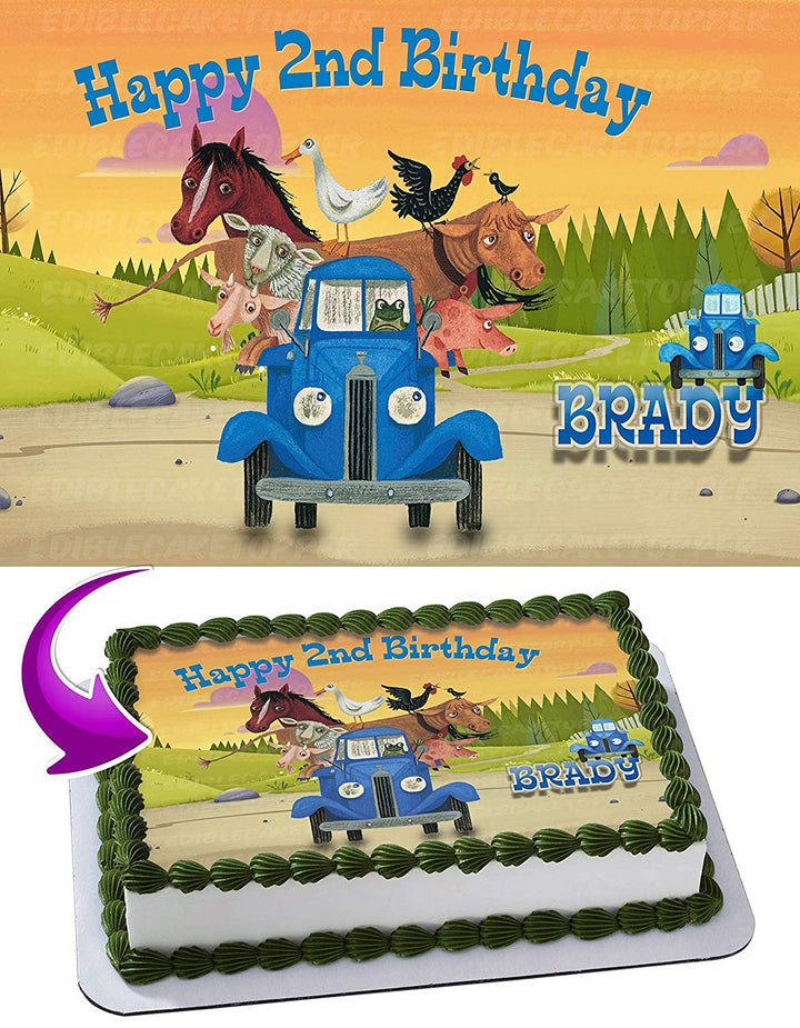 Little Blue Truck Edible Cake Toppers