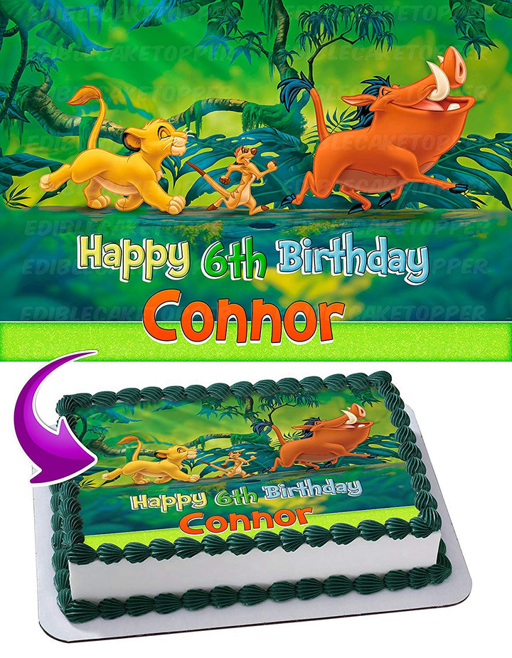 The Lion King Simba Timon And Pumbaa Edible Cake Toppers