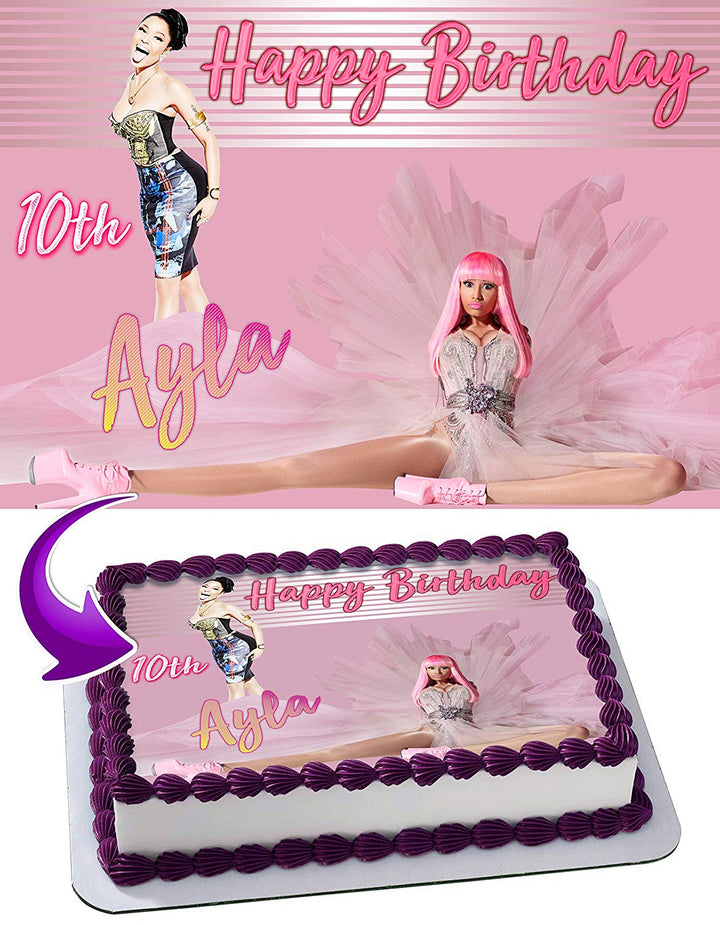 Nicki Minaj Edible Cake Toppers