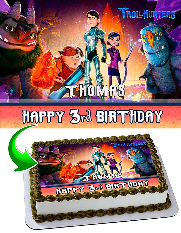 Trollhunters Edible Cake Toppers