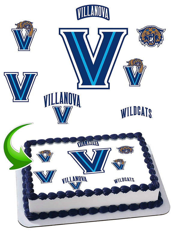 Villanova Wildcats Edible Cake Toppers