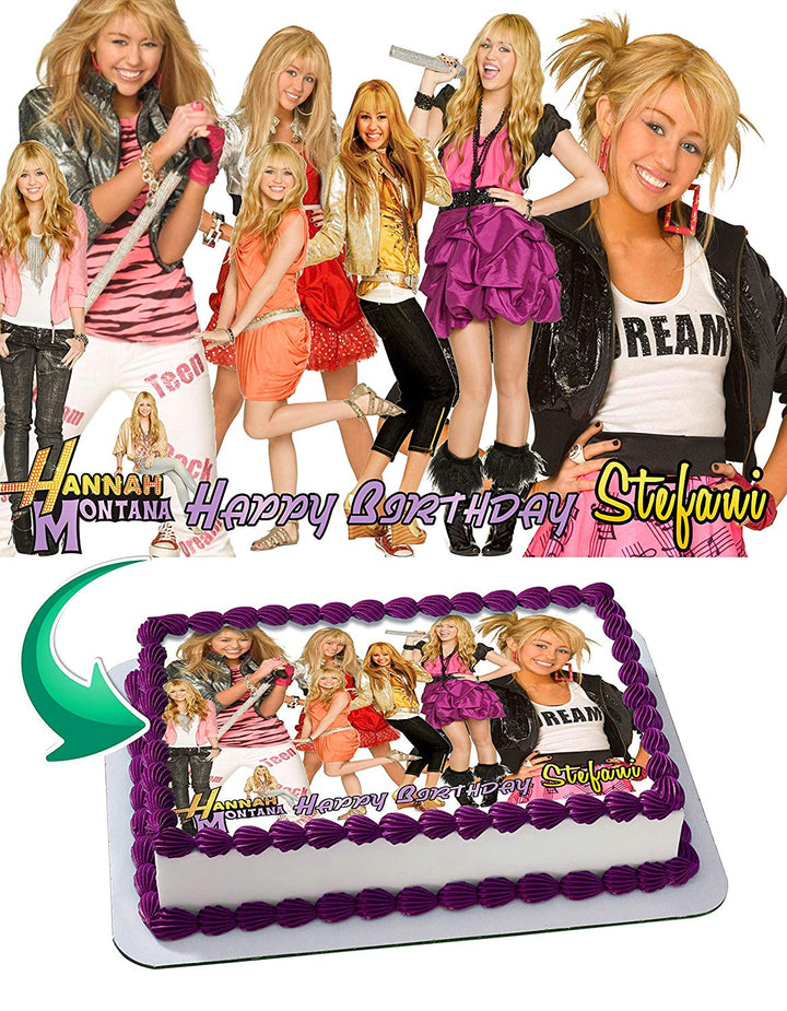 Hannah Montana Edible Cake Toppers