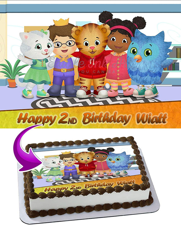 Daniel Tigers Neighborhood Edible Cake Toppers