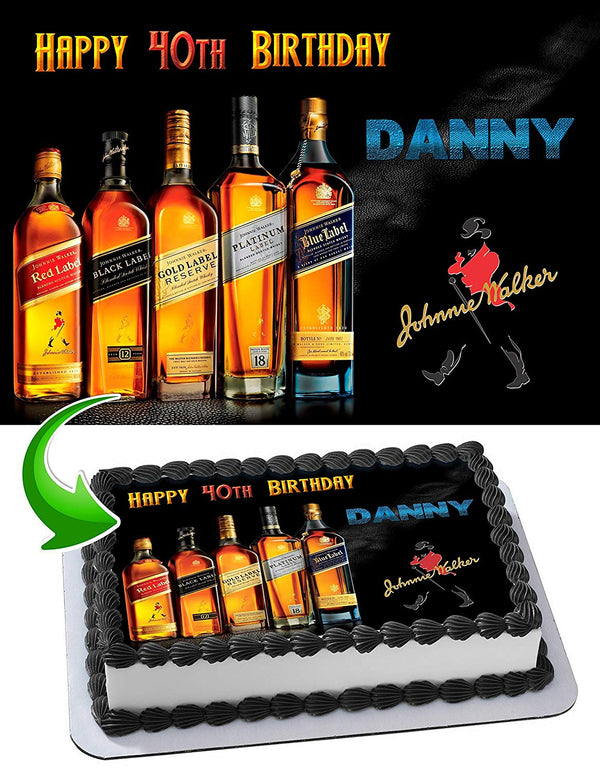 Johnnie Walker Edible Cake Toppers