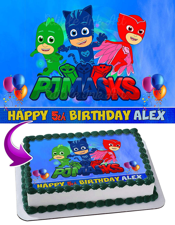 PJ Masks Disney Junior Edible Cake Toppers