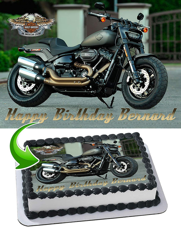 Harley Davidson Edible Cake Toppers