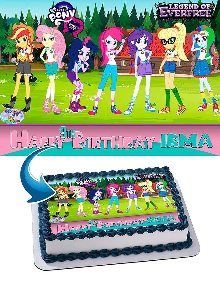 My Little Pony Equestria Girls Legend of Everfree Edible Cake Toppers