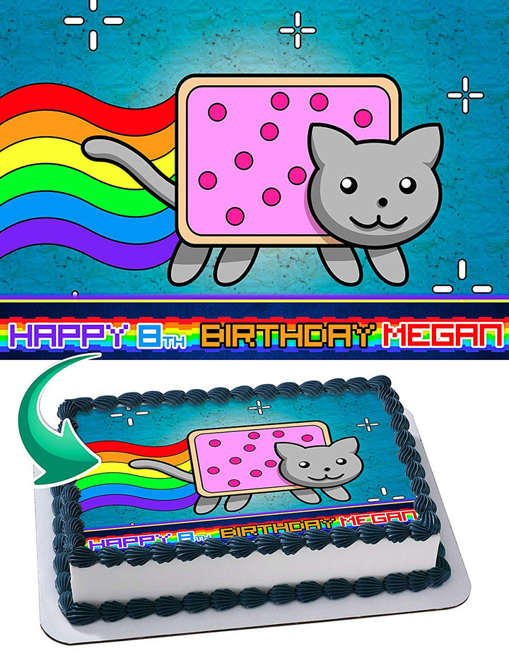 Nyan Cat Edible Cake Toppers